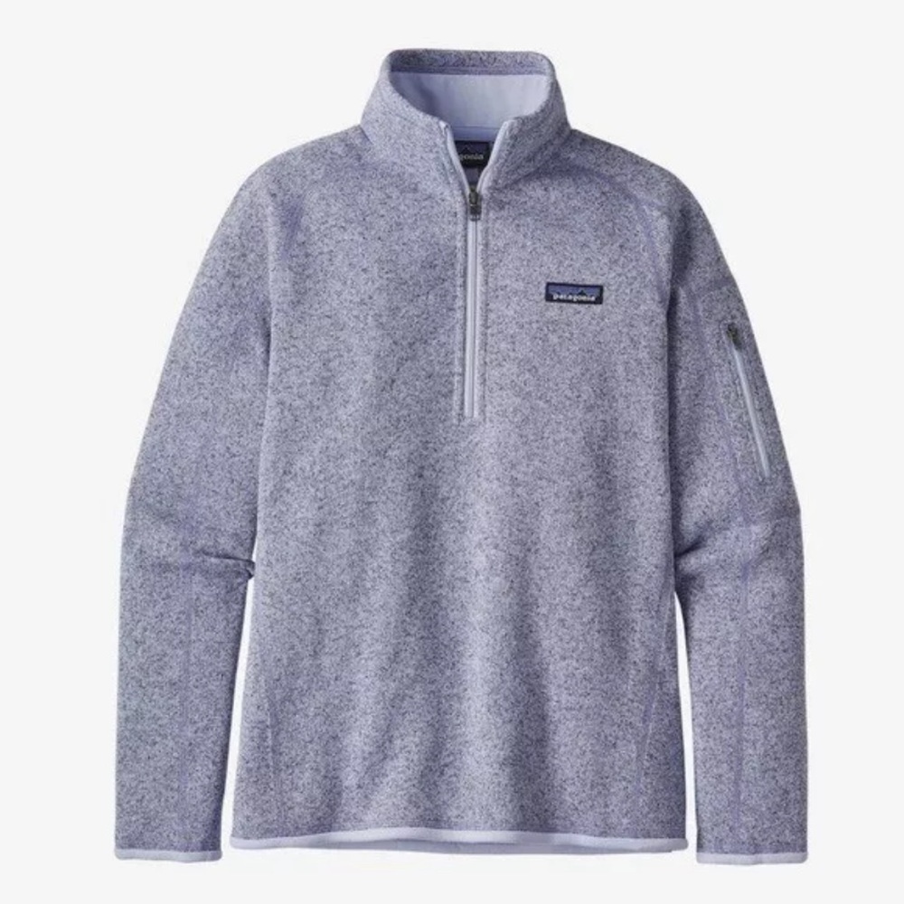 Patagonia Women’s Better Sweater 1/4 Zip Pullover Size S Lavender